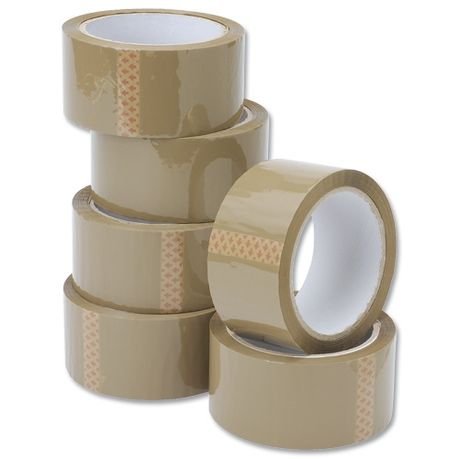 Altezze Buff Tape, Packaging Tape - 48mm x 50m - 6/Pack