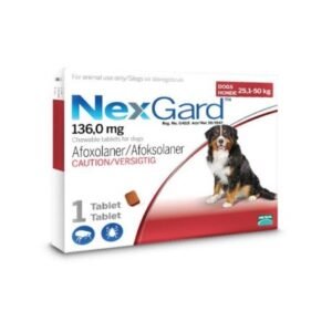 NexGard Chewables Tick & Flea Control, X-Large Dogs - 1 Tablet,Monthly,Fast