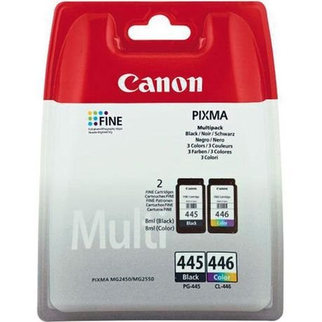 Canon PG-445 & CL-446 Original Ink Cartridges Multipack - Black & Colour