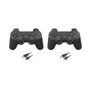 Wireless Controllers for PlayStation 3 with Charging Cables 2 Pack