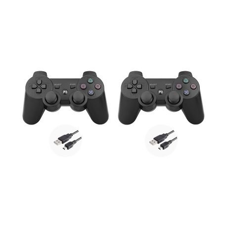 Wireless Controllers for PlayStation 3 with Charging Cables 2 Pack