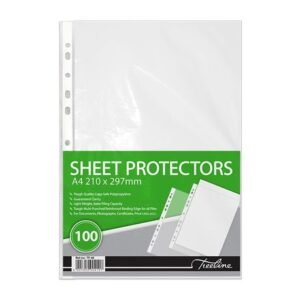 Treeline Filing Pockets  40 Micron PVC A4 - Pack of 100
