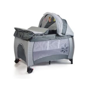 Baby Centre Travel Cot with Folding Mattress - Grey