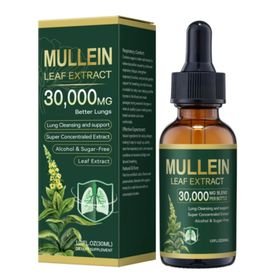 Mullein Drops for Lungs, Mullein Leaf Extract Supplement, Lung Cleanse