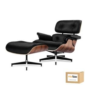 Mix Box Genuine Cowhide Leather Diamond Lounge Chairs,with Footstool