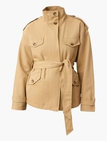 TRENDYOL High Neck Belted Utility Trench