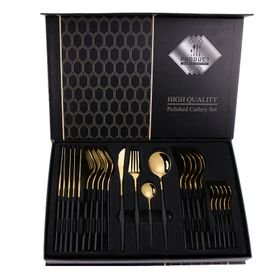 24 Piece Stainless Steel Cutlery Set