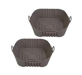 Square Silicone Air Fryer Liner 20cm - 2 Pack