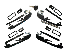 Outer Door Handle Set Compatible with VW Citi Golf 1987+ with Key Barrels