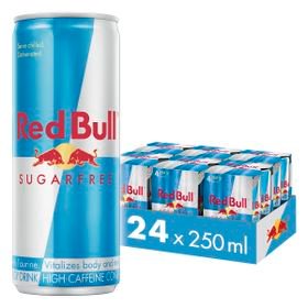 Red Bull Energy Drink Sugar Free 250ml 24 Case