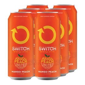 Switch Energy Drink Mango & Peach ( 6 x 500ml )