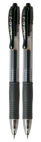 Pilot G-2 0.7 Gel Retractable Pen Pack of 2 - Black