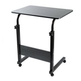 Adjustable Height Mobile Computer Desk Table & Beside Table Stand