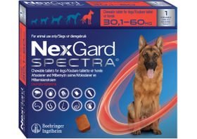 Nexgard Spectra Chewable Tablet for Dogs 30,1-60,0kg - 1 Tablet