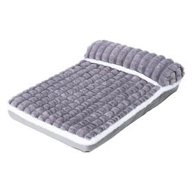 Removable Pet Cushion Flat Bed with Pillow for Dogs and Cats-S/M/Lsize