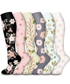Compression Socks for Women and Men Circulation - 6 Pairs