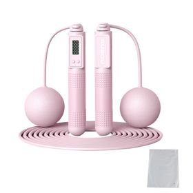 2 in 1 Cordless Digital Skipping Rope Cord Counter Jump Rope & Eva Bag-807