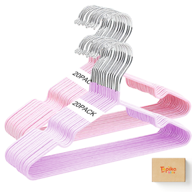 Topika 40-Pack Kids Clothes Hangers, Durable & Space-Saving Design