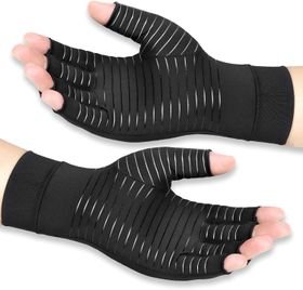 Copper Arthritis Compression Gloves Women Men Relieve Hand Pain