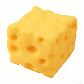 Cheese Squishy, Cheese Block Squeeze, Stress Relief Fidget, Novelty Gift