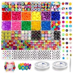 Colorful Tube Beads Letter Beads DIY Ornament Kit