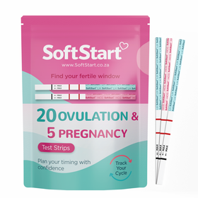 SoftStart - 20 Ovulation Strips & 5 Pregnancy Test Strips combo kit
