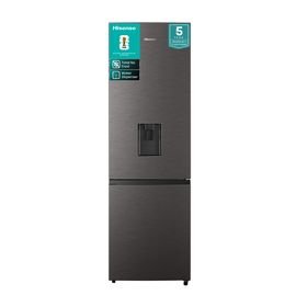 Hisense 222L Bottom Freezer Fridge with Water Dispenser -Titanium Inox