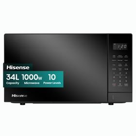 Hisense 34L 1000W Electronic Microwave Oven - Black