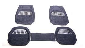 5 Piece Universal Car Rubber Mats Trimmable to Fit All Cars