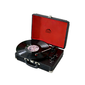 Icelogy Portable Suitcase Record Player , Vinyl Player Retro