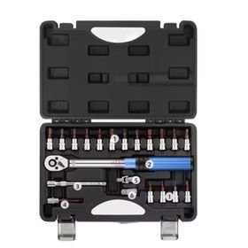 Simpfun 1/4 Inch Drive Torque Wrench Set 2-24 N.m - 21Pcs Bike Repair Kit