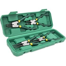 4 Piece Carbon Steel Pliers Set Tool Heavy Duty Kit Snap Ring Pluer Forcep
