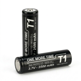 ONE MORE TIME 18650 BMS Protected Torch Battery - (2 Pack)
