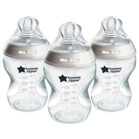 Tommee Tippee - Natural Start Baby Bottle 260ml 3 Pack - Self Sterilising