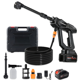 REDISSON 6-in-1 Nozzle Cordless Pressure Washer Water Gun Cleaning Tool
