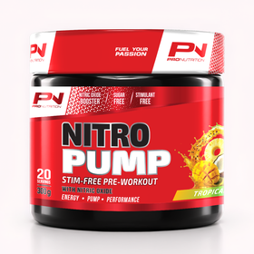 Pro Nutrition Nitro Pump FX Stim-Free Pre-Workout Tropical Crush