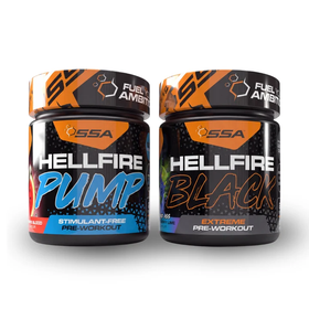 SSA Hellfire Black Blueberry lime + Hellfire Pump Bundle Blue raspberry