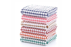 6 x Kitchen Dish Cloth-Heavy Swabs Essential 30x30cm Household Cleaning