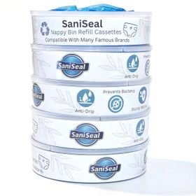 5 Pack - Angelcare Compatible Nappy Bin Refills - Extra Length & Scented