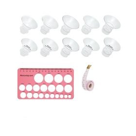 10 Pack Flange Insert 13/15/17/19/21mm Compatible with Wearable Breast Pump