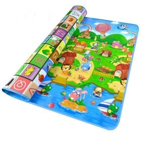Baby Play 1.8 x 1.5m Large Waterproof Crawling Foam Floor Reversible Mat