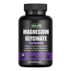 Magnesium Glycinate - High Absorption, Muscle & Sleep Support