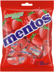 Mentos Mono Bag 50pieces Strawberry