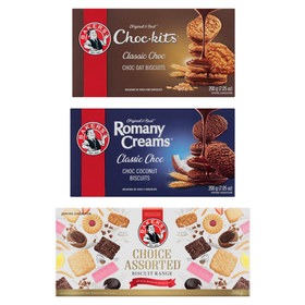 Bakers Tea Time Combo 1 - Choc Kits, Romany Creams, Choice Assorted