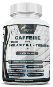 Kea Organics - CAFFEINE WITH : LION'S MANE SHILAJIT & L - THEANINE - 60 Cap