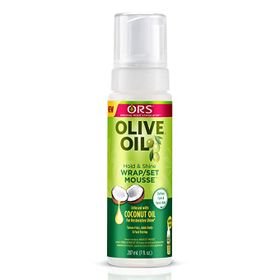 New ORS Olive Oil Hold & Shine Wrap/Set Mousse For Wigs, Braids & CurlybHair