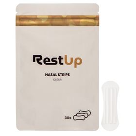 Clear Nasal Strips - Athletic Breathing, Sleep, Sinus Relief | RestUp 30pk