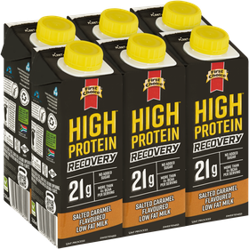 High-Protein Recovery Milk - Salted Caramel Flavoured - 1 x 6 Pack (250ml)