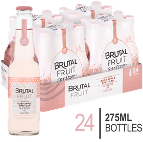 Brutal Fruit Ruby Apple Spritzer 24 x 275ml Bottle