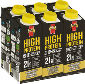 High-Protein Recovery Milk - Banana Creme Flavoured - 1 x 6 Pack (250ml)